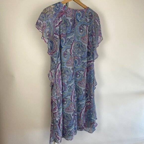 Lauren Ralph Lauren Black Label Paisley Ruffle mini dress - Picture 4 of 7